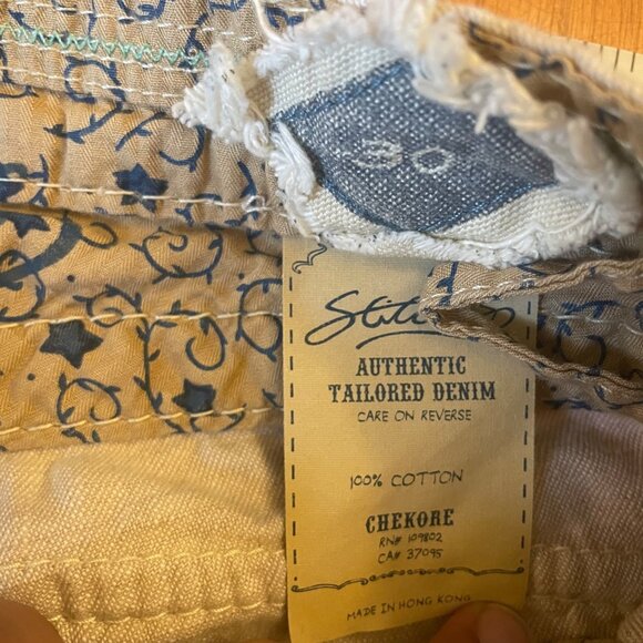 Stitches Authentic Tailored 90s Denim NWT cream low rise flare leg khakis 30 - Picture 9 of 12